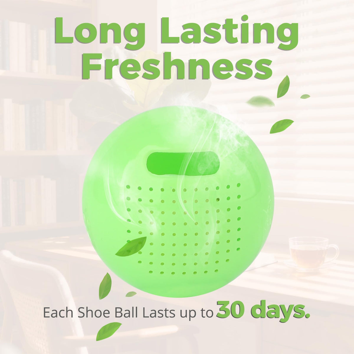 Knixmax Shoe Deodorizer Balls Odor Eliminator for Sneakers 6 Pack Baseball