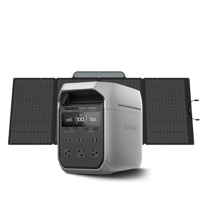 EF ECOFLOW Portable Power Station DELTA 3 Classic, 1024Wh LiFePO4 Battery, 1800W AC/100W USB-C Output, 1 Hr Fast Charge, Solar Generator for Home Backup, Camping & RVs (Solar Panel Optional)
