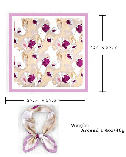 Satin Bandana Headscarf for Women Silky Hair Scarves for Fashion Lightweight