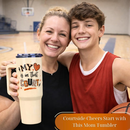 Baseball Mom Gifts - Perfect for Moms from Kids, Friends - Birthday & Christmas - 40oz Tumbler with Handle