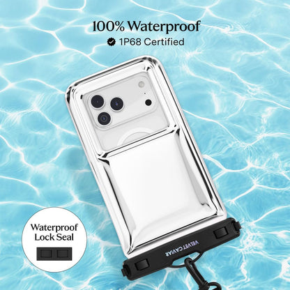 VELVET CAVIAR Waterproof Phone Pouch with Lanyard