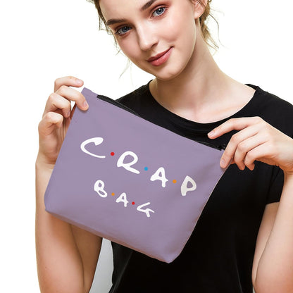 Funny gift Friend makeup bag, Best friend Cosmetic Bag, Friends Theme Natural Reusable Eco-Friendly Makeup Bag Gifts, for Women Men Best Friends Birthday Christmas Gift