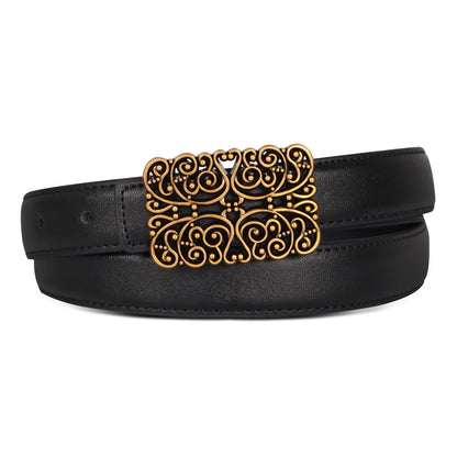 Relang Women's Belts with Gold Buckle