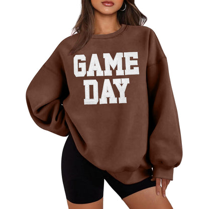 Women Oversized Game Day Sweatshirt
