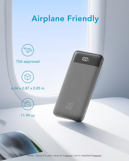 charmast Portable Charger Built-in Cables, 20000mAh Power Bank 6-Output