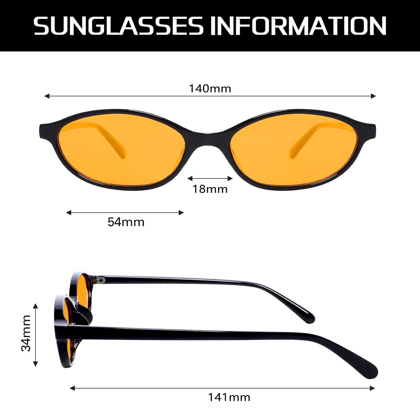 GUVIVI Retro Oval Sunglasses for Women