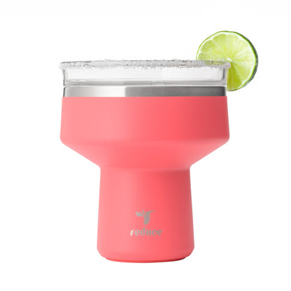 REDUCE Saltini 16oz Margarita Tumbler - Insulated Cocktail Glass - 4 Pack