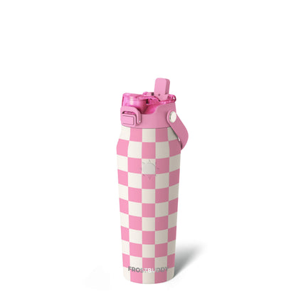Frost Buddy 24oz Insulated Water Bottle - Straw & Chug Lid - Leak-Proof | Sip-or-chug dual lid | Ice-cold for 24+ hours | Cup-holder friendly
