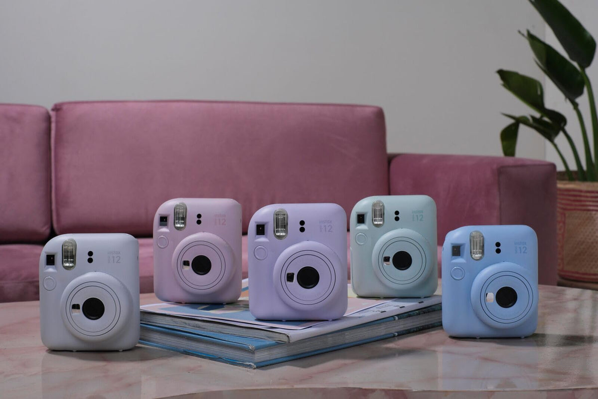 Fujifilm Instax Mini 12 Instant Film Camera, Clay White