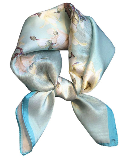 Saiusloa Neck Scarf For Womens Silky Head Scarves Hair Bandanas Square Scarf Fashion Accessories lightweight