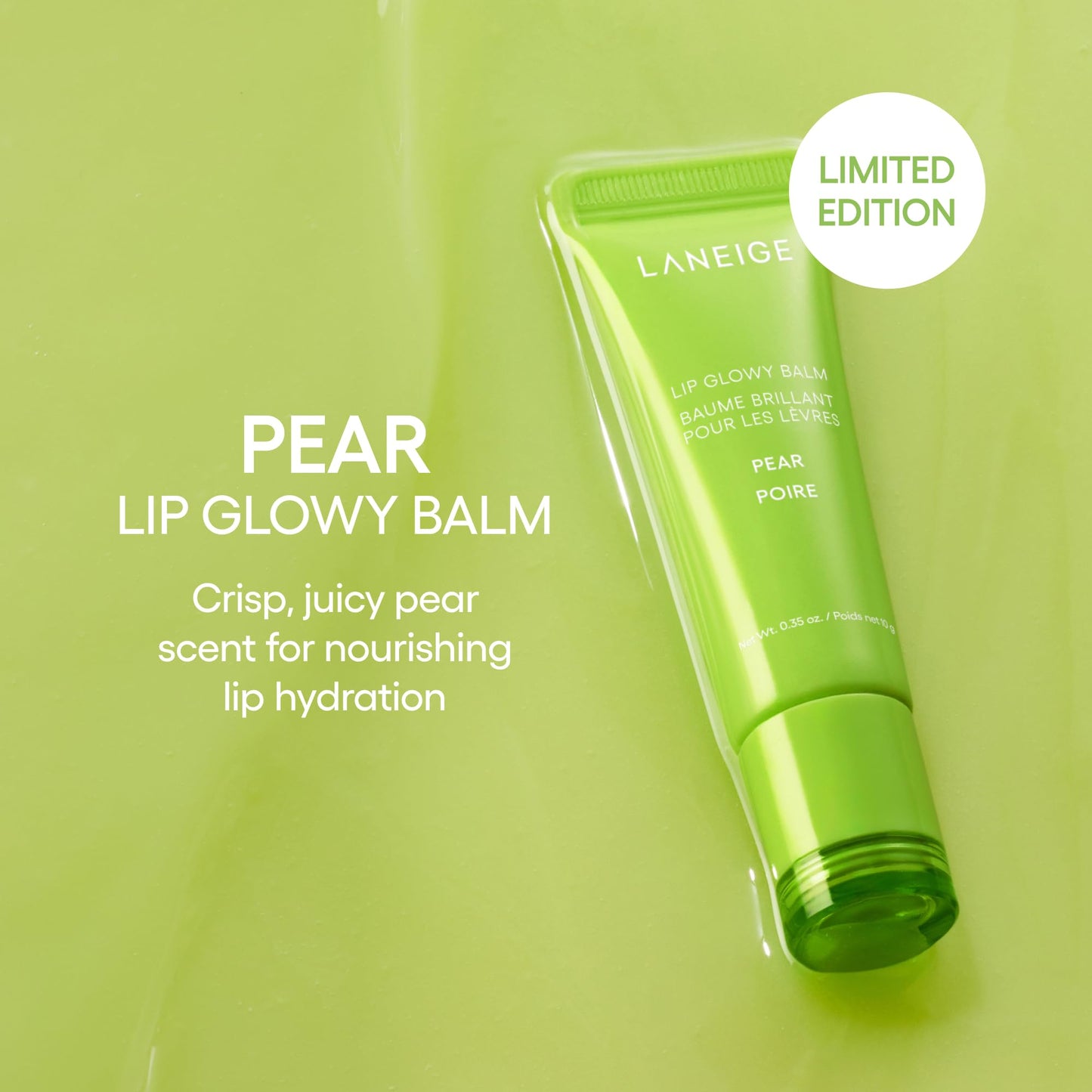 LANEIGE Lip Glowy Balm: Sheer Tinted Lip Treatment Balm Tube with Shea & Murumuru Butters for Hydrating, Moisturizing, Glossy, Non-Sticky Shine, Berry | Korean Skin Care