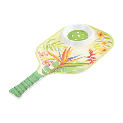 UPware Lovely Lemon Melamine Chip and Dip Snack Tray