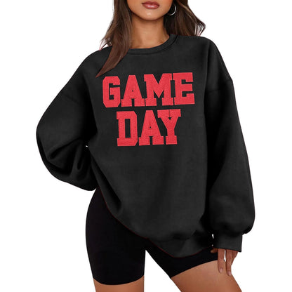 Women Oversized Game Day Sweatshirt