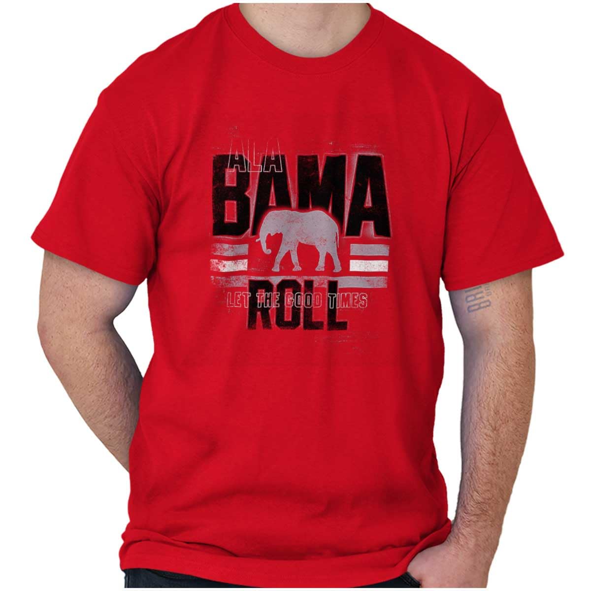 Brisco Brands Alabama Good Times Roll College Graphic T Shirt Men or Women