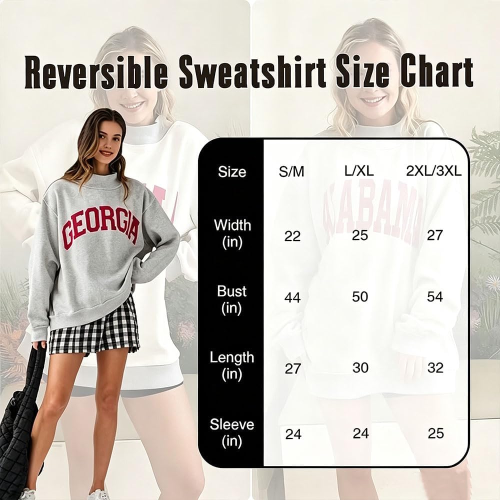 Personalized College Team Reversible Mockneck Sweatshirt, Custom Name with Font & Color Choices