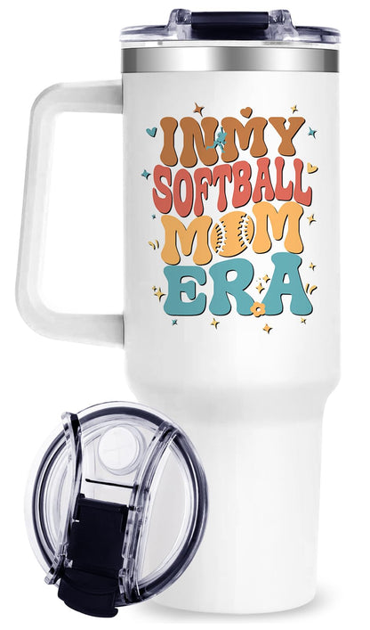 40oz Baseball Mom Tumbler, Christmas Holiday Gifts for Baseball Lovers