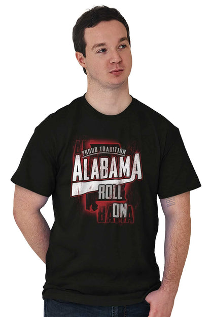 Brisco Brands Alabama Tradition Distressed Athletic Graphic T Shirt Men or Women