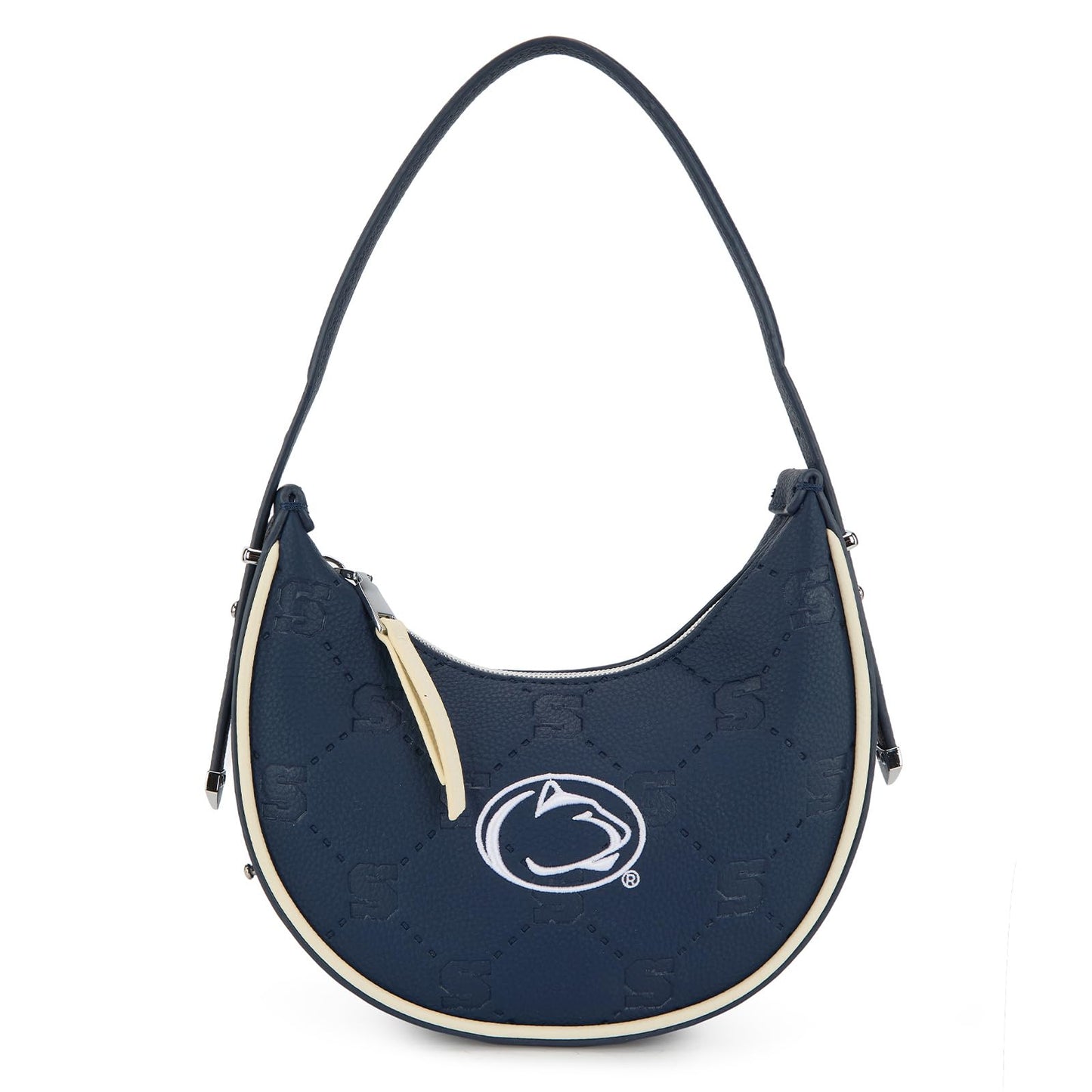 NCAA Crescent Shoulder Bag for Women, Half Moon Clutch Purses for Birthday/Graduation Gifts
