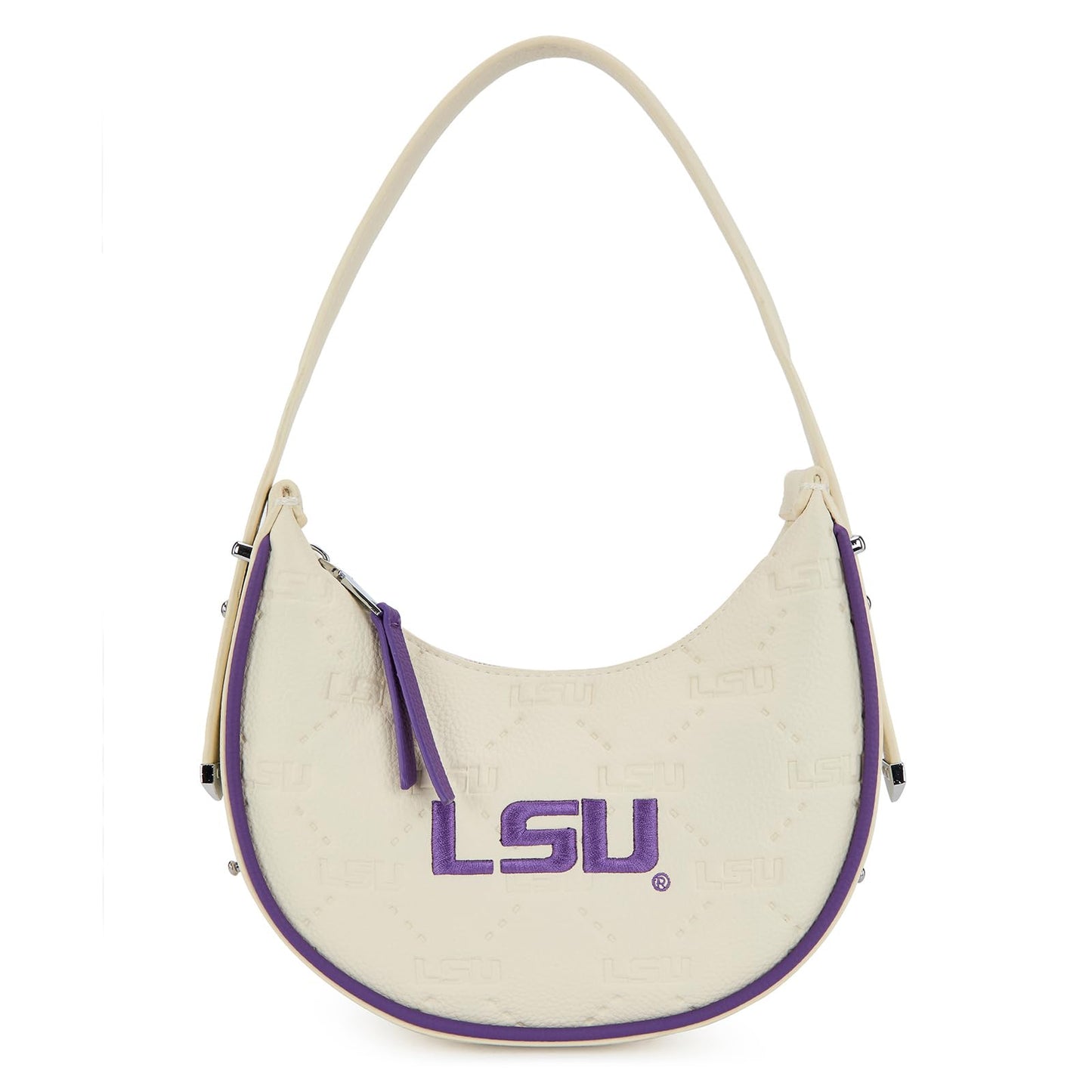 NCAA Crescent Shoulder Bag for Women, Half Moon Clutch Purses for Birthday/Graduation Gifts