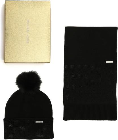 Michael Kors Women's Fine Crystal Box Set - Hat & Scarf