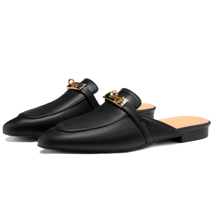 Almond Toe Slip-On Flats