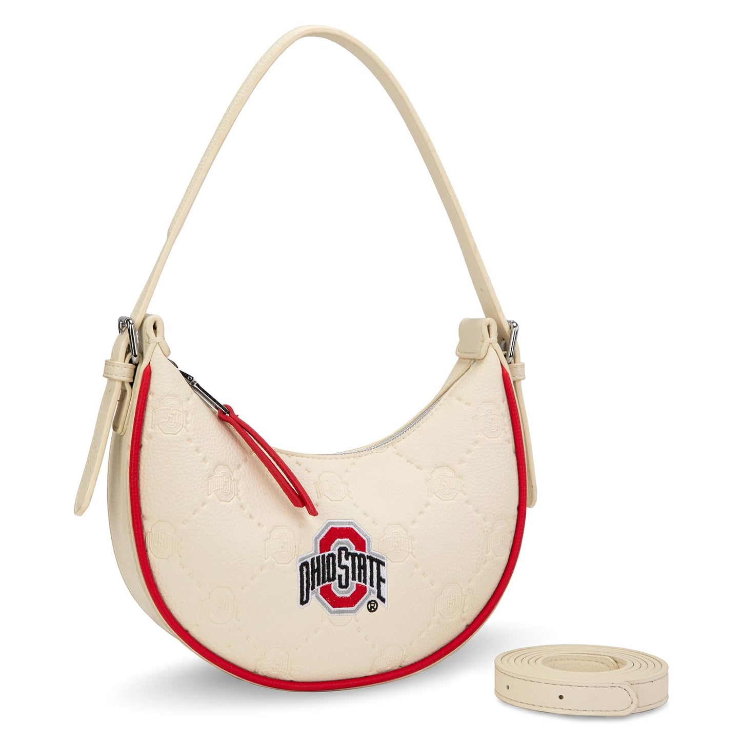 NCAA Crescent Shoulder Bag for Women, Half Moon Clutch Purses for Birthday/Graduation Gifts