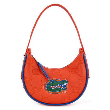 NCAA Crescent Shoulder Bag for Women, Half Moon Clutch Purses for Birthday/Graduation Gifts