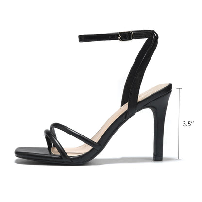 LULLASONG Strappy Ankle Strap High Heels