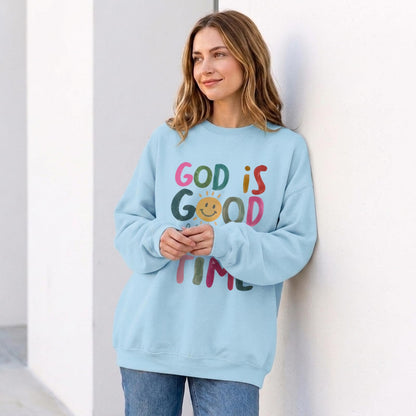 BeWithYou Christian Sweatshirts for Women -God is Good