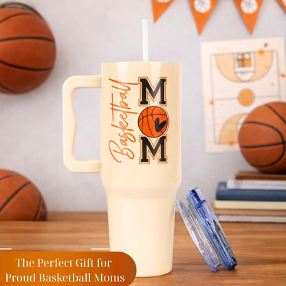Baseball Mom Gifts - Perfect for Moms from Kids, Friends - Birthday & Christmas - 40oz Tumbler with Handle