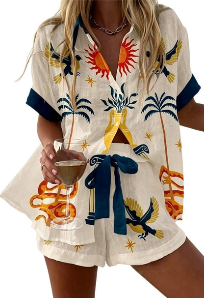 Women's Graffiti Graphic 2 Piece Outfits