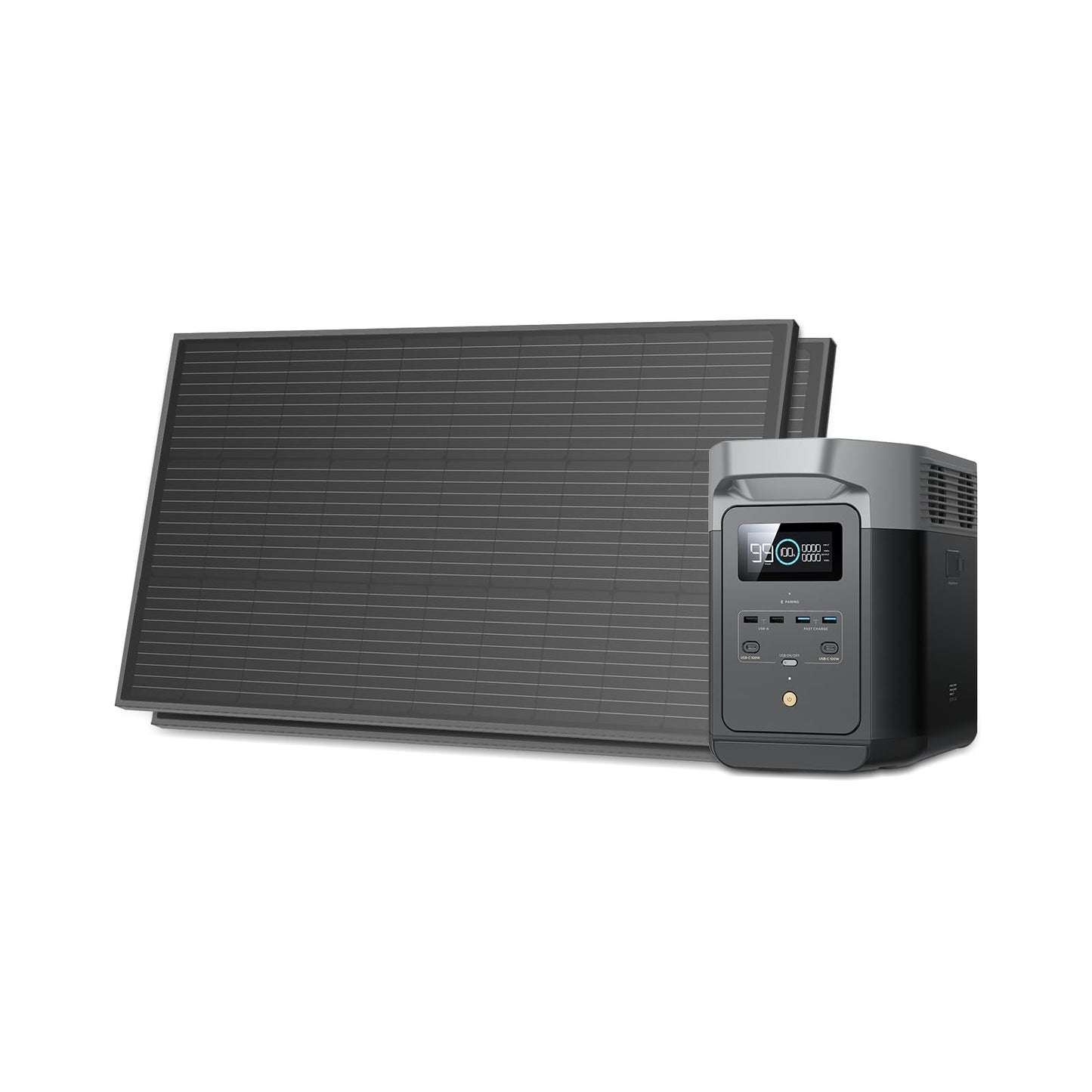 EF ECOFLOW Portable Power Station DELTA 3 Classic, 1024Wh LiFePO4 Battery, 1800W AC/100W USB-C Output, 1 Hr Fast Charge, Solar Generator for Home Backup, Camping & RVs (Solar Panel Optional)