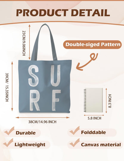 Canvas Summer Beach Tote