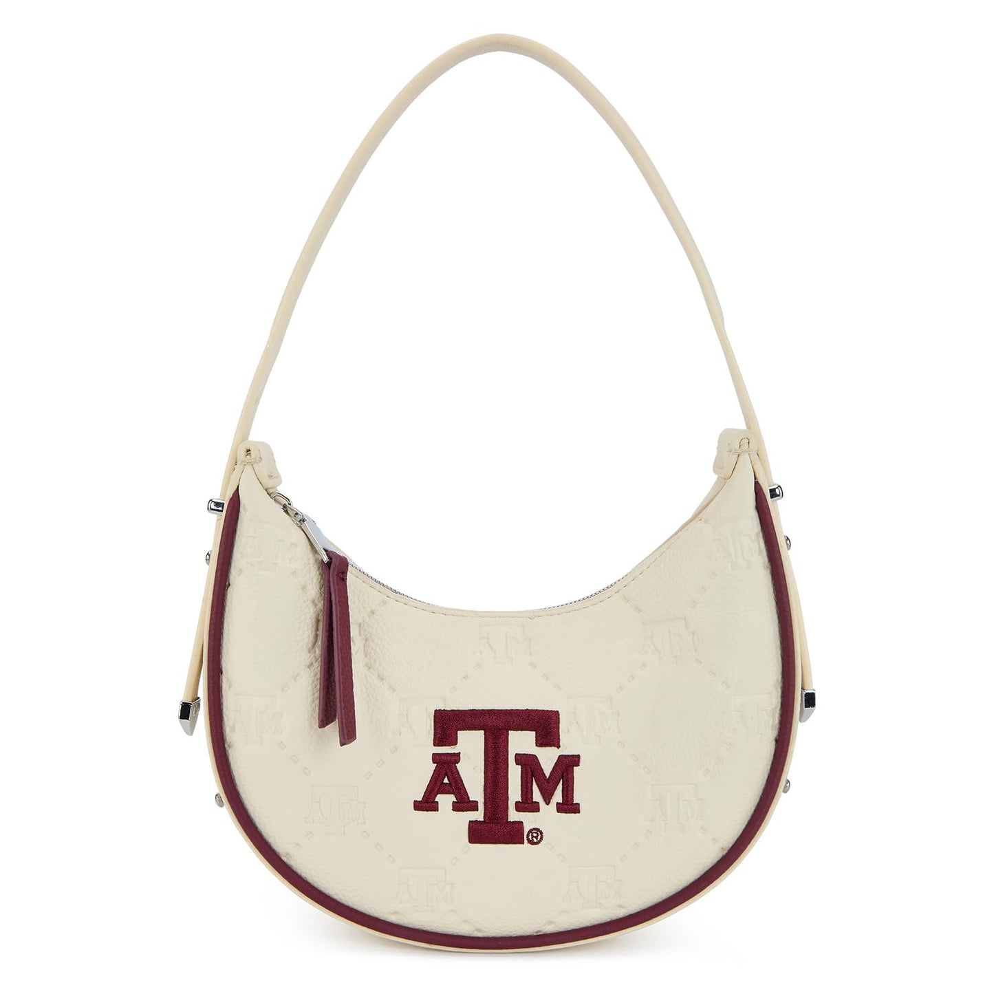 NCAA Crescent Shoulder Bag for Women, Half Moon Clutch Purses for Birthday/Graduation Gifts
