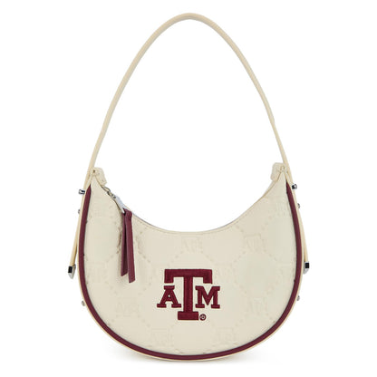 NCAA Crescent Shoulder Bag for Women, Half Moon Clutch Purses for Birthday/Graduation Gifts