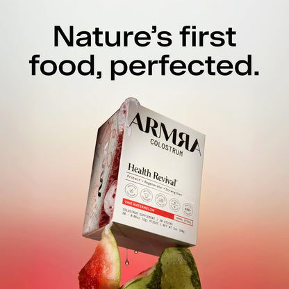 ARMRA Colostrum™ Powder | Blood Orange | Gut Health & Bloating | Skin & Hair | Immunity | Keto, Gluten & Fat-Free | 30 Servings
