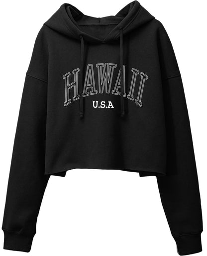 ORANDESIGNE Woman Graphic Print Cropped Hoodie Long Sleeve Fleece Pullover | 60% Cotton,Soft Fleece Fabric,Durable Letter Graphic Print,Drop Shoulder,Loose Fit,Easy Care,Going Out,Fall&Winter Casual