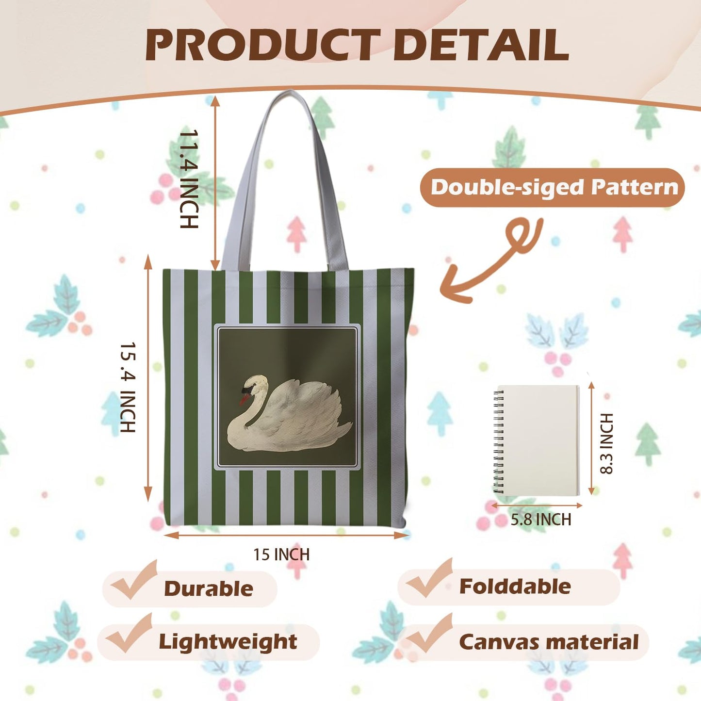 Striped series canvas bags