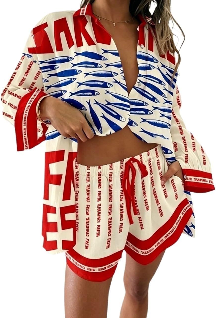 Women's Graffiti Graphic 2 Piece Outfits