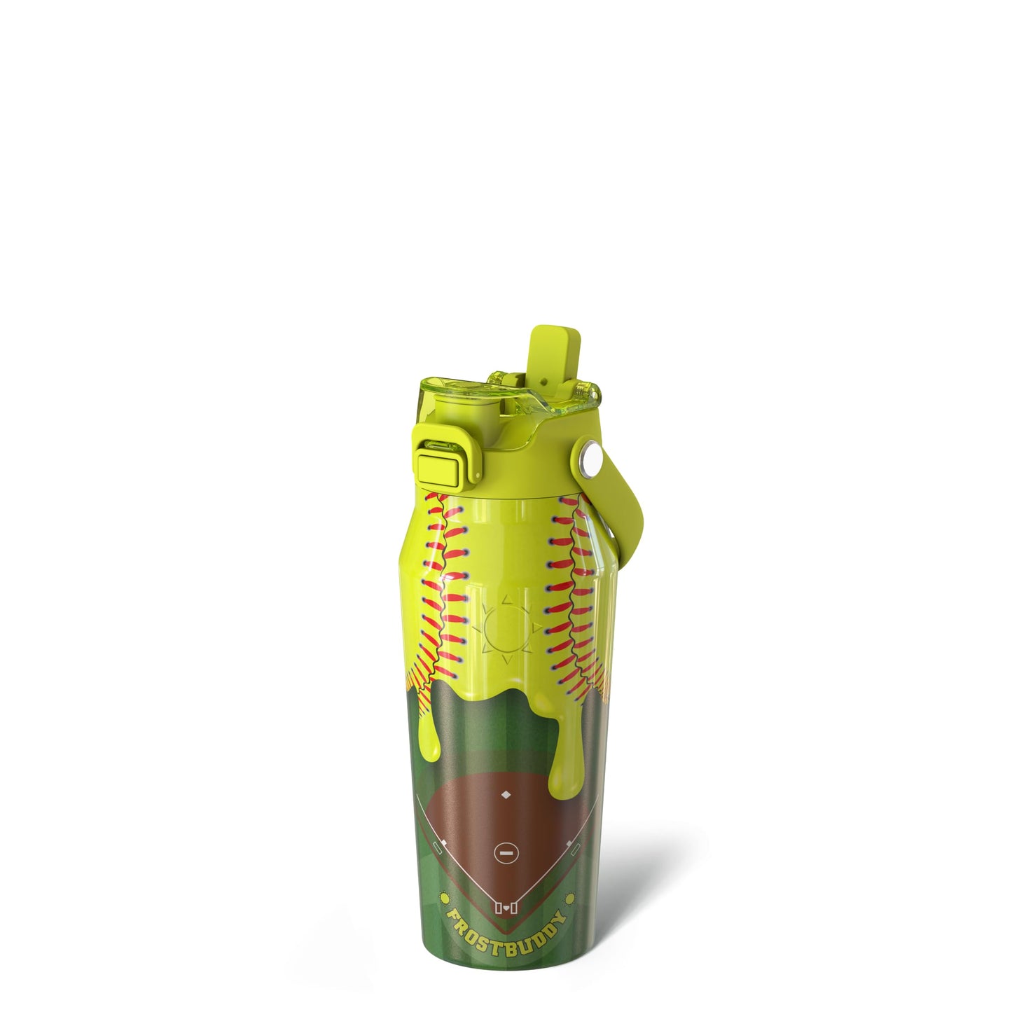 Frost Buddy 24oz Insulated Water Bottle - Straw & Chug Lid - Leak-Proof | Sip-or-chug dual lid | Ice-cold for 24+ hours | Cup-holder friendly