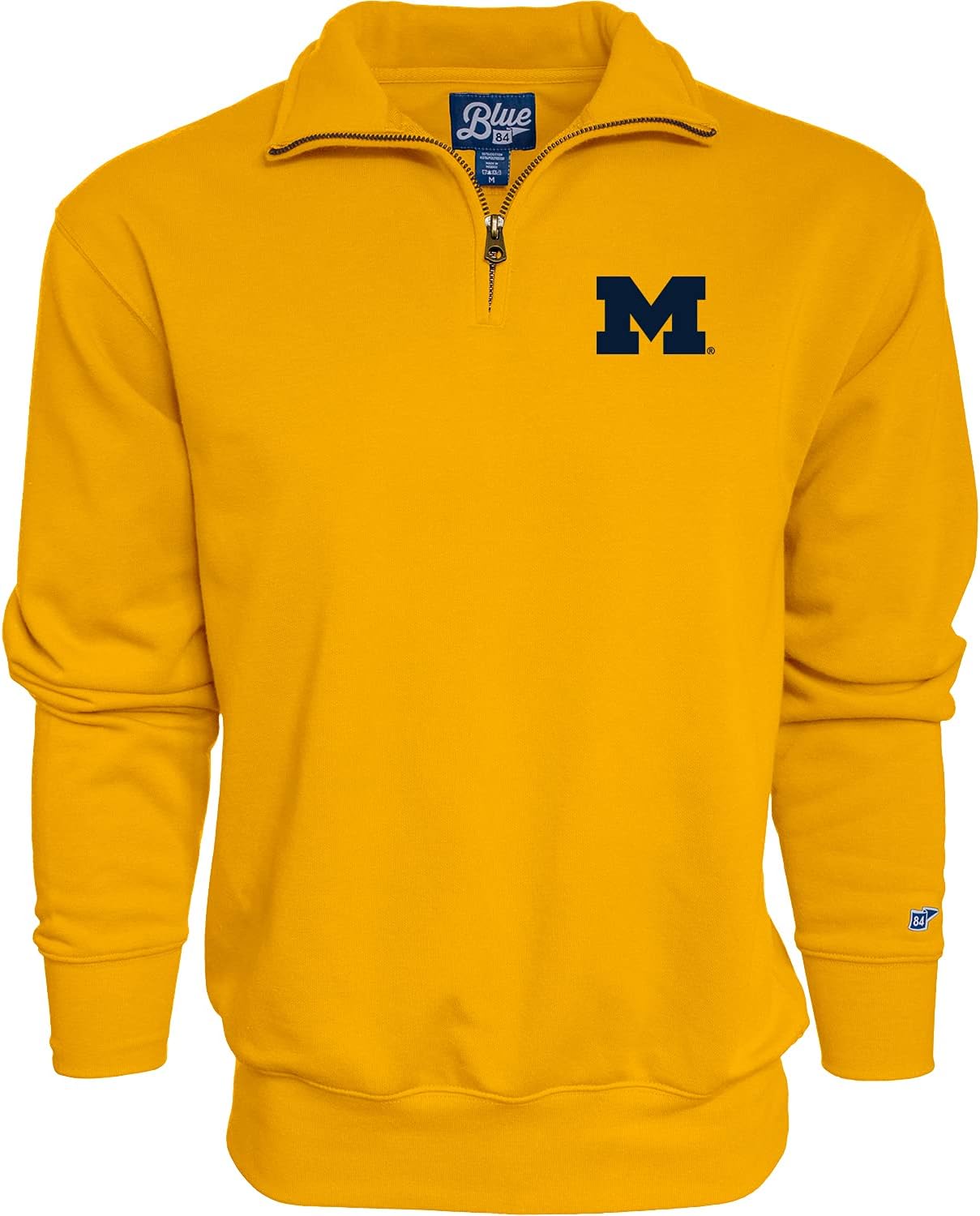 Blue 84 NCAA mens Quarter Zip Sweatshirt Icon
