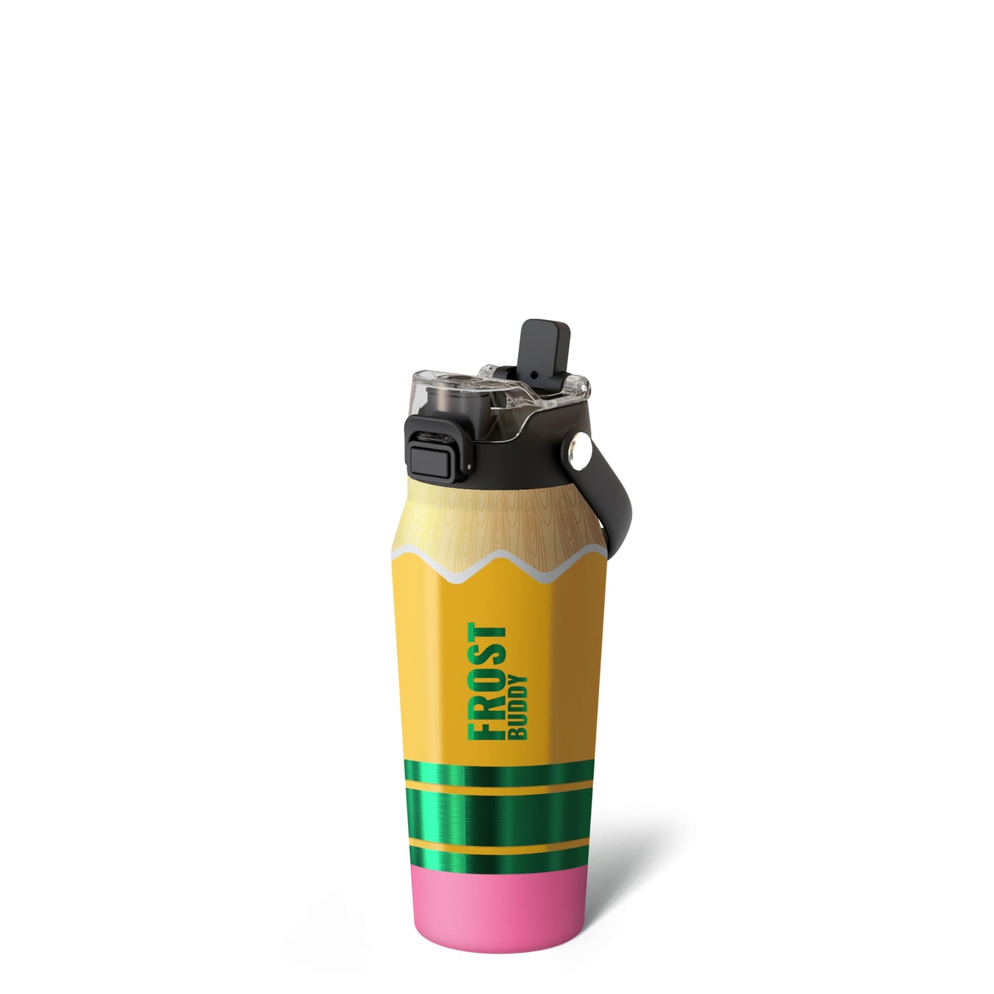 Frost Buddy 24oz Insulated Water Bottle - Straw & Chug Lid - Leak-Proof | Sip-or-chug dual lid | Ice-cold for 24+ hours | Cup-holder friendly