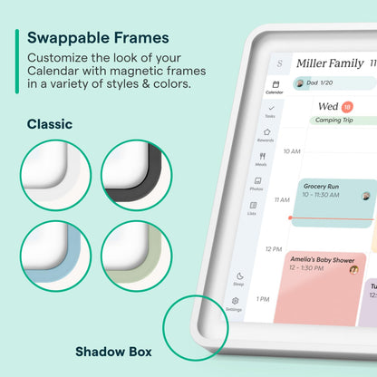 Skylight Calendar: 15-inch Wall Planner Digital Calendar & Chore Chart, Smart Touchscreen Interactive Display for Family Schedules – Wall Mount Included, Great for Organizing Your 2026 Calendar