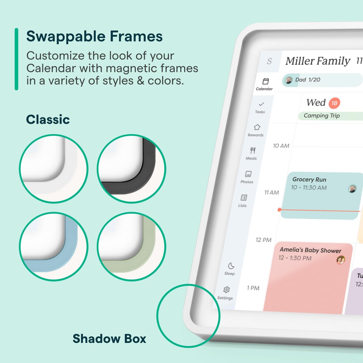 Skylight Calendar: 15-inch Wall Planner Digital Calendar & Chore Chart, Smart Touchscreen Interactive Display for Family Schedules – Wall Mount Included, Great for Organizing Your 2026 Calendar