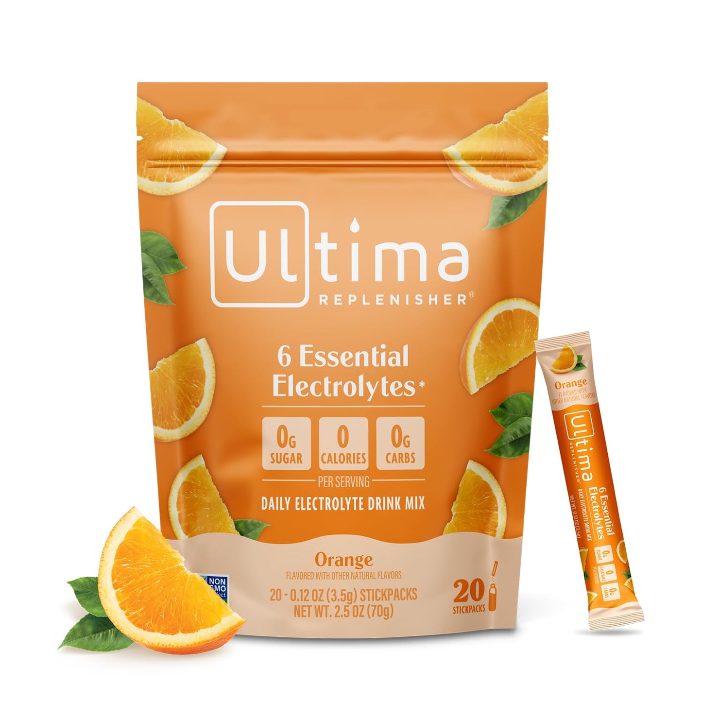Ultima Replenisher Electrolyte Hydration Powder, Grape, 20 Count Stickpacks Pouch - Sugar Free, 0 Calories, 0 Carbs - Gluten-Free, Keto, Non-GMO with Magnesium, Potassium