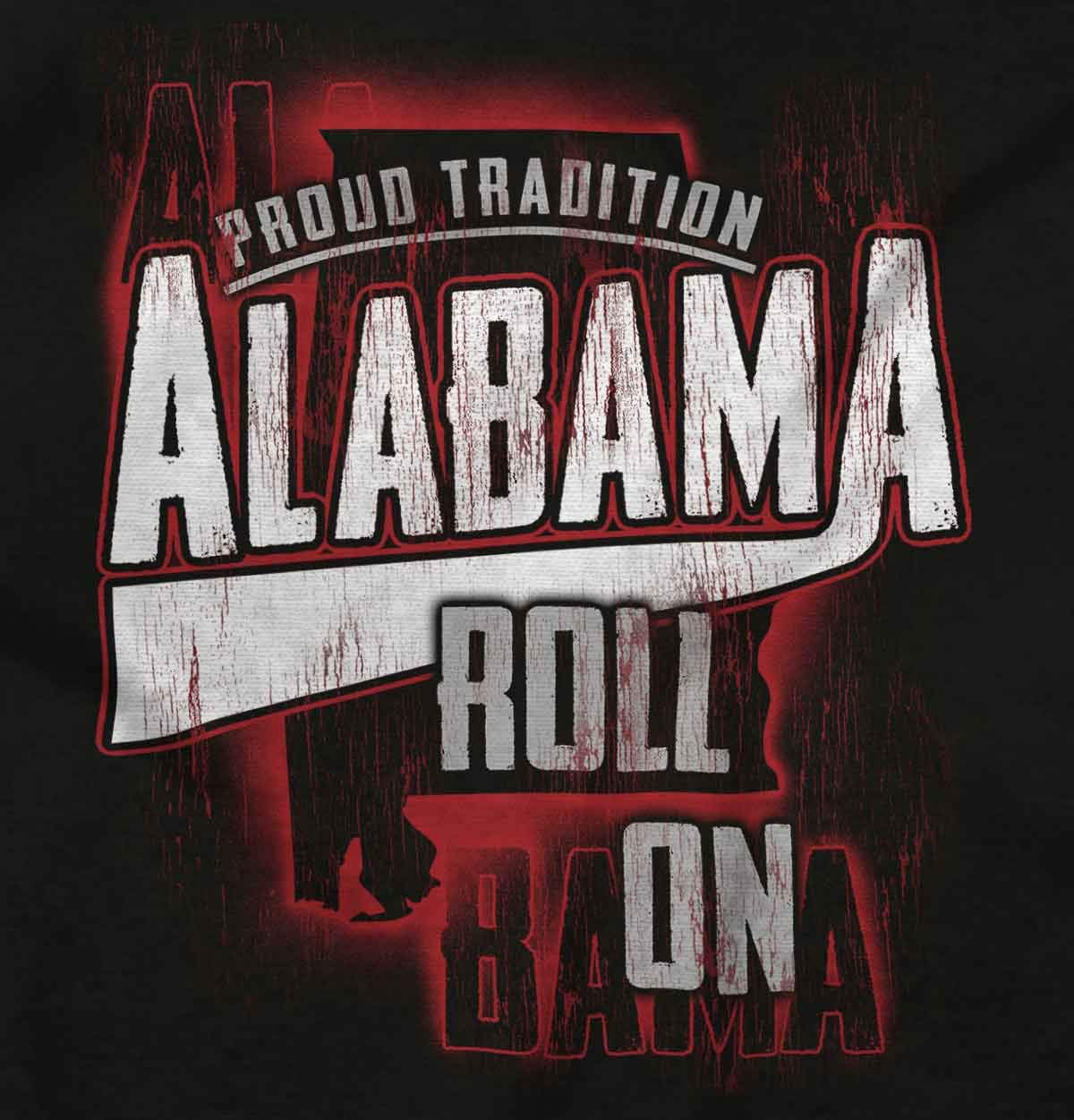 Brisco Brands Alabama Tradition Distressed Athletic Graphic T Shirt Men or Women