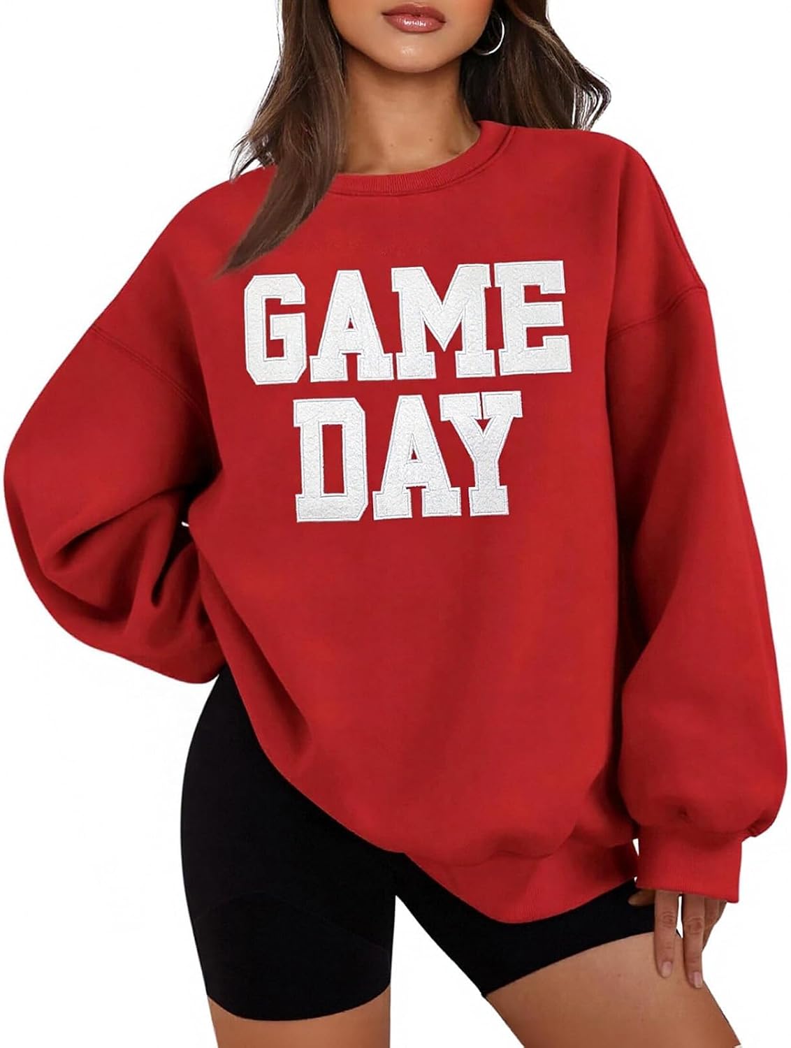 Women Oversized Game Day Sweatshirt