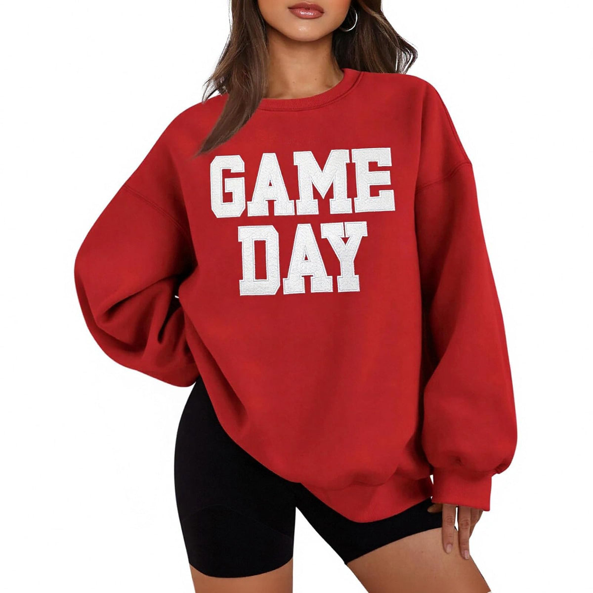 Women Oversized Game Day Sweatshirt