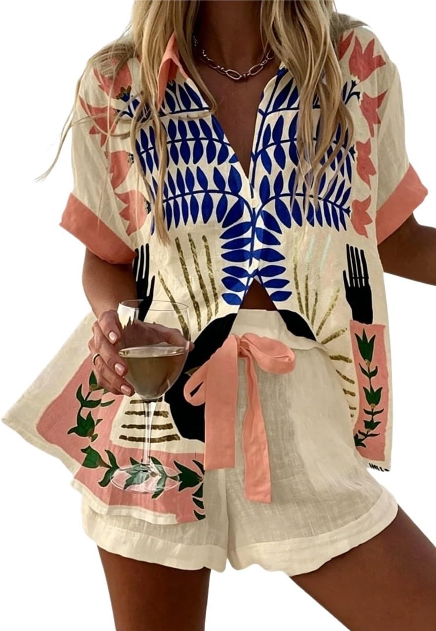 Women's Graffiti Graphic 2 Piece Outfits