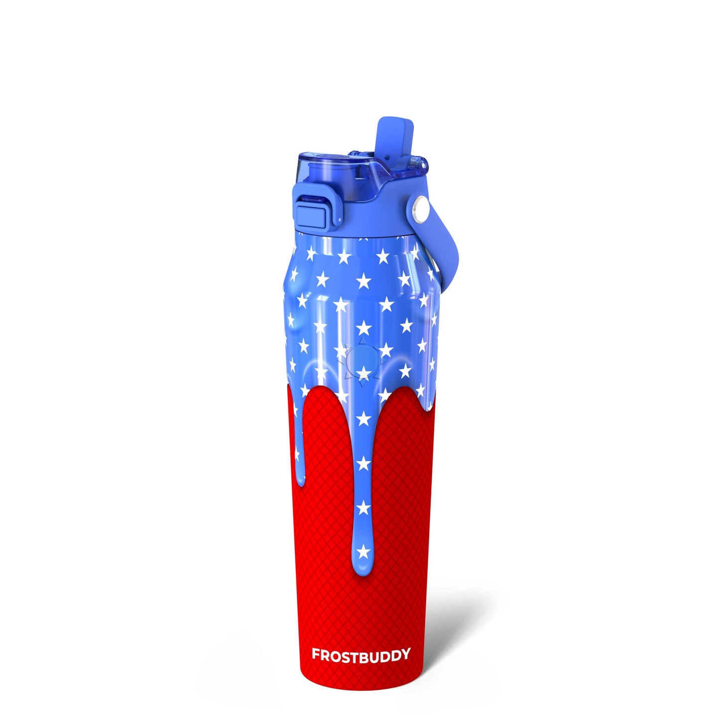 Frost Buddy 24oz Insulated Water Bottle - Straw & Chug Lid - Leak-Proof | Sip-or-chug dual lid | Ice-cold for 24+ hours | Cup-holder friendly